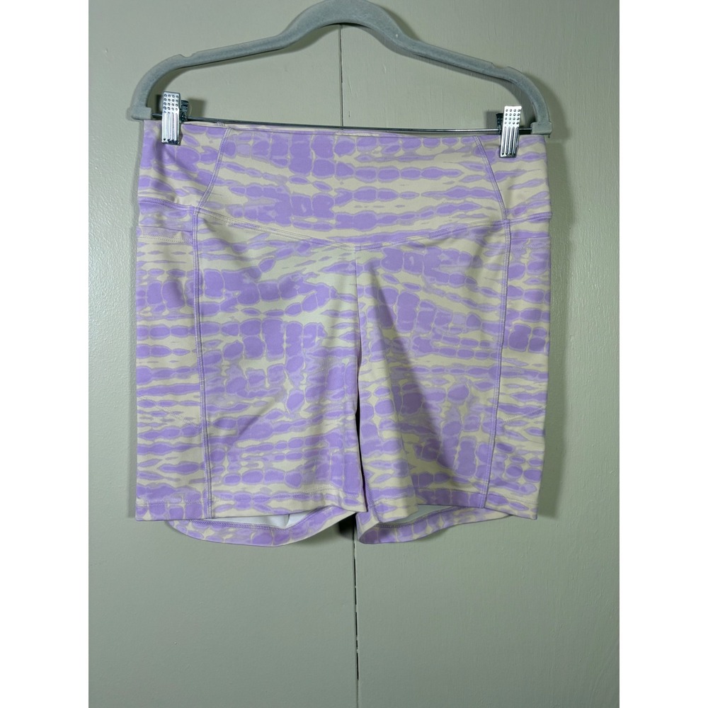 Pink Active Victorias Secret Tie Dye Bike Shorts XL High Rise Pocket Worout Gym